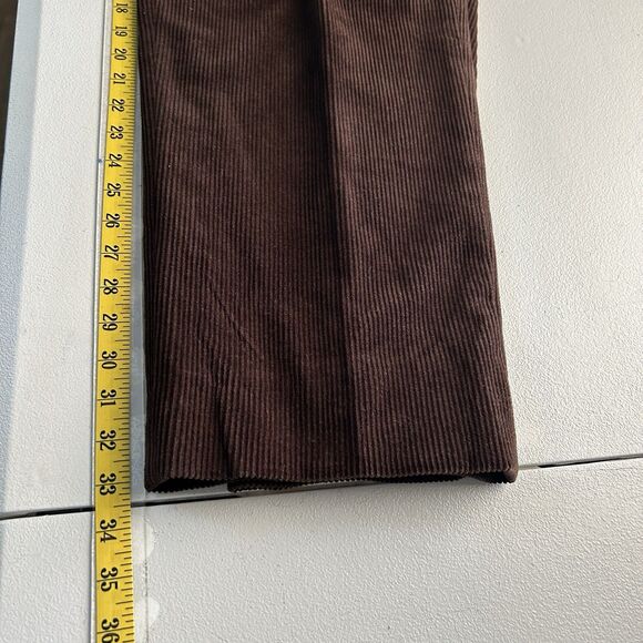 Faconnable Mens Corduroy Pants 38/33 Brown 100% Cotton Designer Professional - Picture 10 of 11